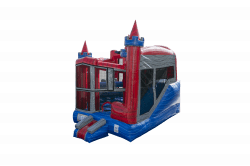 BB2319 Castle20Tower20520in20120Module20Combo HR 02 1715645491 Castle Tower 5-in-1 Bounce House W/Slide